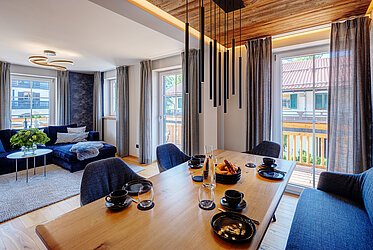 Bad Wiessee: 3-Zimmer Wohnung mit 3 Balkonen und idyllischem Bergblick