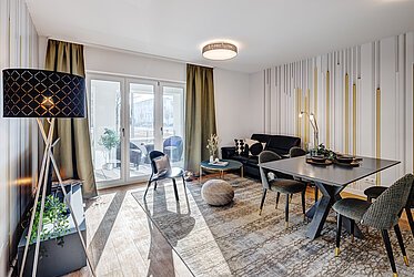 Riem: Stylische 2-Zimmer Wohnung mit Garten